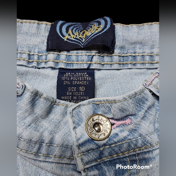Vintage Y2K Angels Jean shorts, sz 10 - Picture 5 of 5